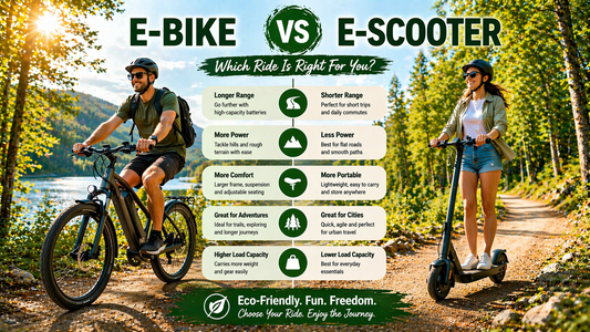 E-Bikes vs E-Scooters: Which One Should You Choose