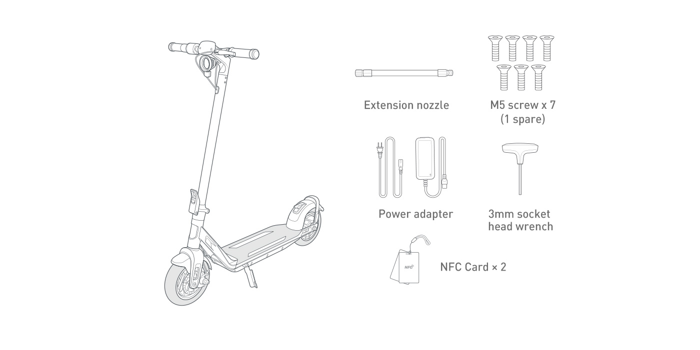 NIU KQi Air Lightest Electric Scooter 20mph | Range 31 miles